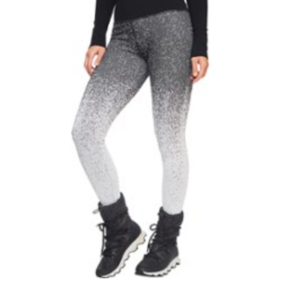 Athleta Flurry Tights, Black and White Ombre, NWT